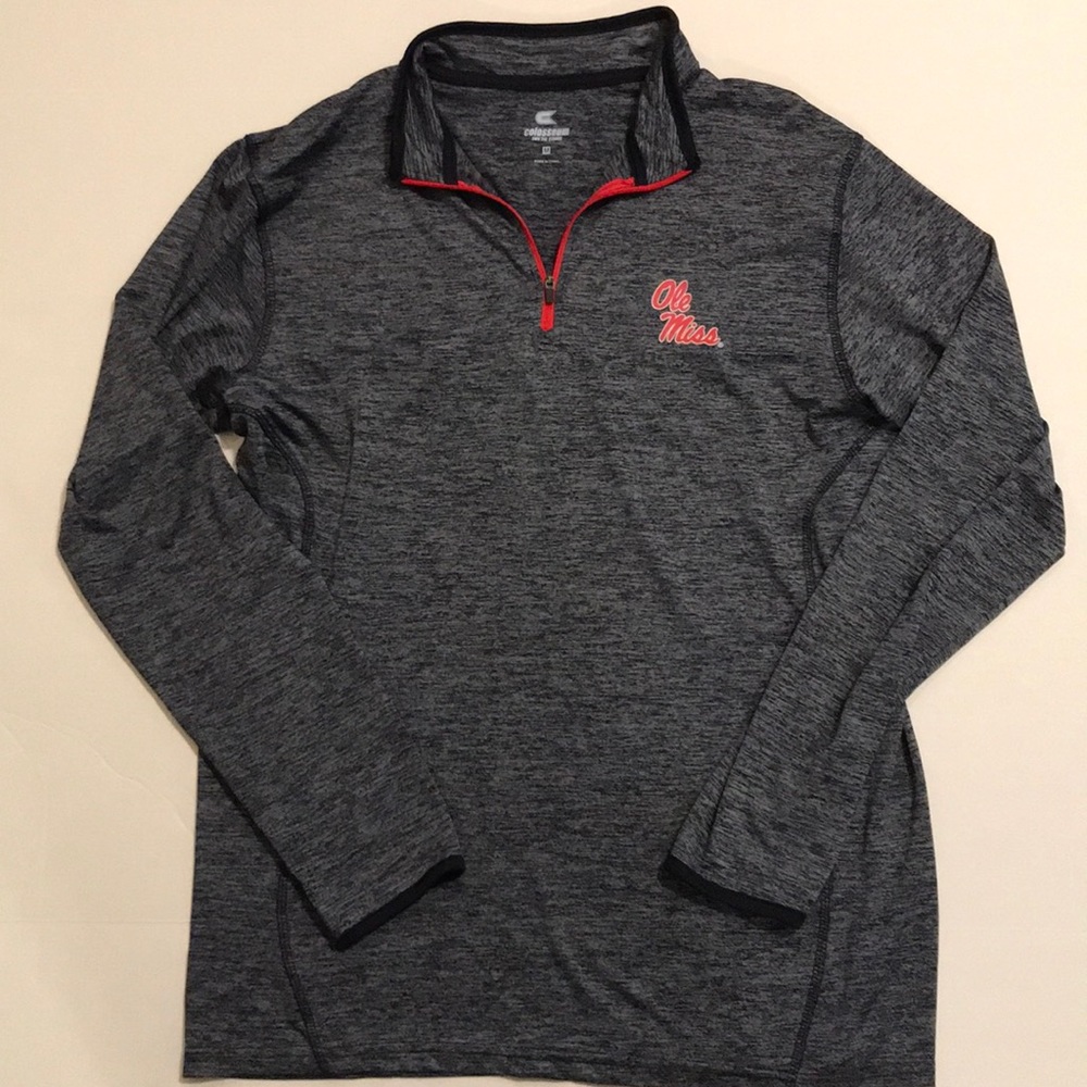 Ole miss rebels half zip pull over
